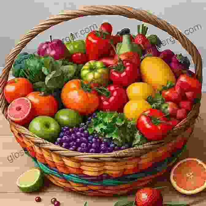 A Basket Overflowing With Freshly Picked Vegetables And Fruits, Showcasing The Abundance And Joy Of A Successful Harvest. VEGETABLES GARDENING: A COMPLETE GUIDE TO BUILD YOUR GARDEN IN A BALANCED AND SUSTAINABLE WAY ALL YEAR ROUND HOW TO PRODUCE ALL THE VEGETABLES FRUITS AND FLOWERS YOU WANT