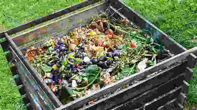 A Compost Pile In A Backyard, Showcasing The Process Of Decomposing Organic Materials To Create Nutrient Rich Compost For The Garden. VEGETABLES GARDENING: A COMPLETE GUIDE TO BUILD YOUR GARDEN IN A BALANCED AND SUSTAINABLE WAY ALL YEAR ROUND HOW TO PRODUCE ALL THE VEGETABLES FRUITS AND FLOWERS YOU WANT