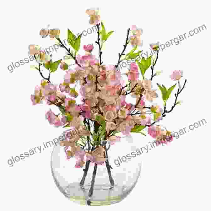 A Graceful Arrangement Of Cherry Blossoms In A Traditional Japanese Vase, Representing The Beauty And Transience Of Spring Japanese Ikebana For Every Season