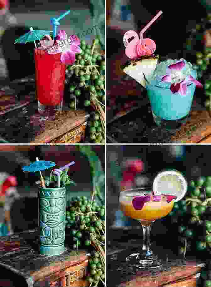 A Vibrant Tiki Cocktail Garnished With Fresh Fruit And A Paper Umbrella. Cocktail Dive Bar: Real Drinks Fake History And Questionable Advice From New Orleans S Twelve Mile Limit