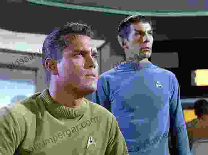 Captain James T. Kirk And Commander Spock On The Bridge Of The USS Enterprise. To Boldly Go: Rare Photos From The TOS Soundstage Season One