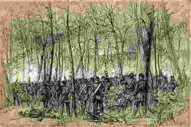 Confederate Soldiers Take Cover Behind Trees During The Battle Of The Wilderness The Battle Of The Wilderness May 5 6 1864