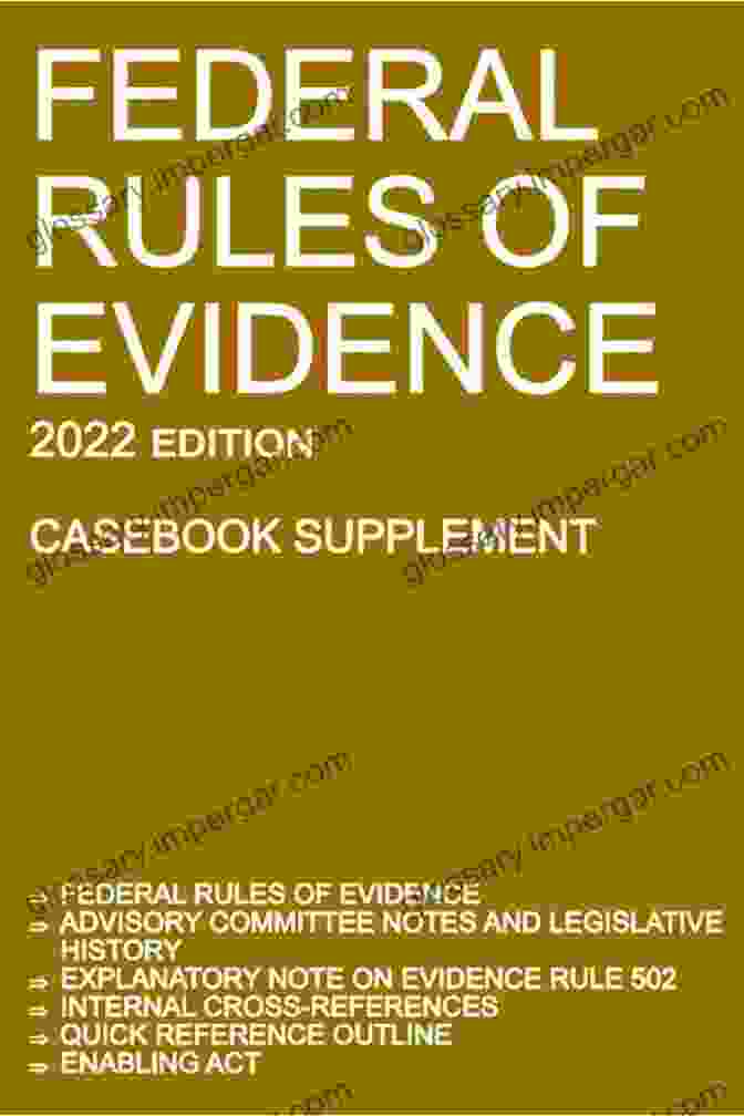 Cover Of The 2024 Federal Rules Of Evidence Pocket Size Edition From Nak Publishing, Featuring The Title And A Gavel On Top Of A Stack Of Law Books FEDERAL RULES OF EVIDENCE 2024 POCKET SIZE: NAK PUBLISHING