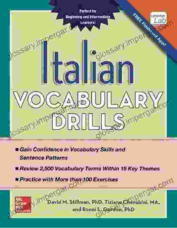 Italian Vocabulary Drills Book Cover Expand Your Vocabulary And Master Italian With Interactive Exercises Italian Vocabulary Drills Tiziano Cherubini