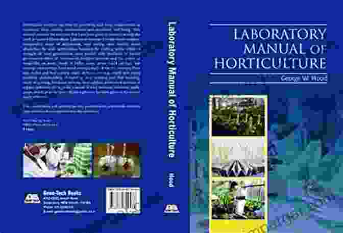 Laboratory Manual Of Horticulture Book Cover Featuring Lush Vegetation, Microscopes, And Tools Laboratory Manual Of Horticulture