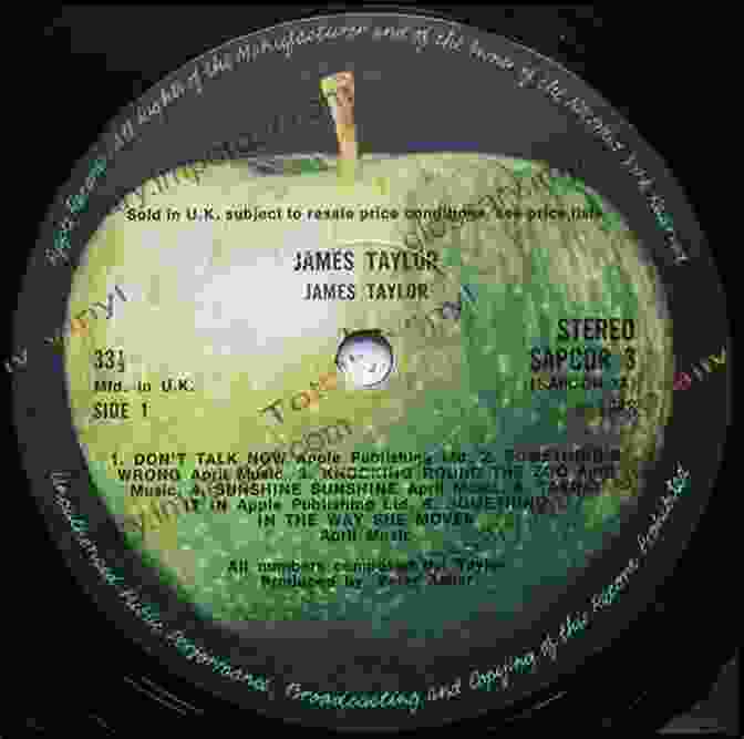 The Art Part Of James Taylor Vinyl Record The Art Part 2 James Taylor