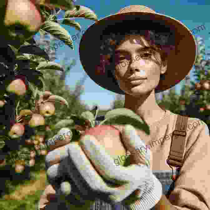 Workers Carefully Handpicking Ripe Apples From A Laden Tree, Showcasing The Meticulous Care Taken During Harvesting. Achieving Sustainable Cultivation Of Apples (Burleigh Dodds In Agricultural Science 18)