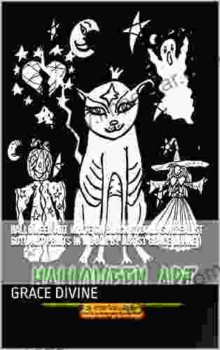 Halloween Art White On Black Ground Surrealist Goth Art Prints In A By Artist Grace Divine (Halloween Fun Art Celebratory Legend History Myth (for Fun And Entertainment Purposes Only))